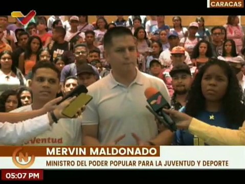 Más de mil delegados participan en asamblea del Congreso de la Juventud en la pqa. Antímano