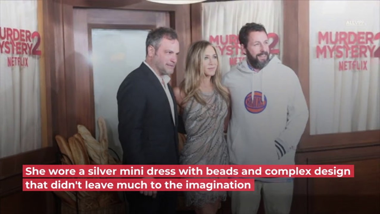 Jennifer Aniston Stuns In See Through Mini Dress!