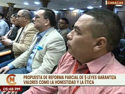 AN debate propuesta de reforma parcial de 5 leyes que garantizarán valores de ética y honestidad