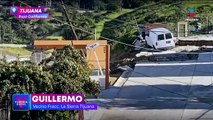 A punto de colapsar, dos edificios en Tijuana por deslizamiento de tierra