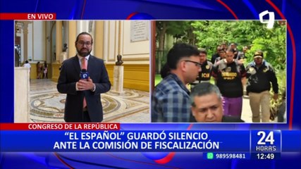 Comisión de Fiscalización: Jorge Hernández, alias 'El Español', decidió guardar silencio en sesión