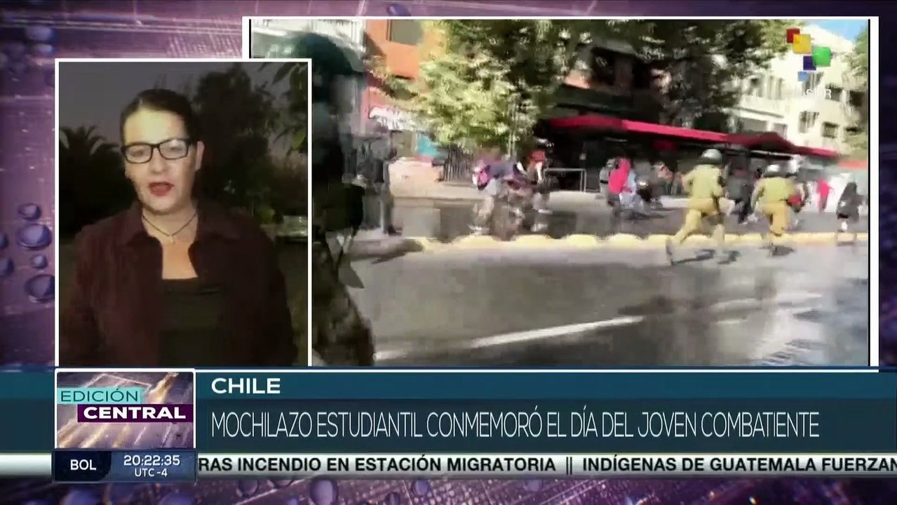 Chile: Mochilazo estudiantil conmemoró el Día del Joven Combatiente