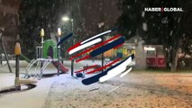 Sakarya'da etkili kar yağışı! Kent merkezi beyaza büründü