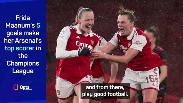 Maanum scores 'best ever goal' to help Arsenal beat Bayern
