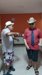 Luis Henrique e Vovô Valdivino Dançando Festa Junina