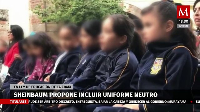 La jefa de gobierno de la CdMx propone al congreso incluir el uniforme neutro en escuelas