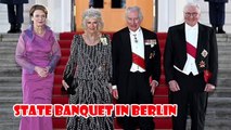 The Queen Camilla donned the glam Bruce Oldfield gown at the State Banquet in Berlin