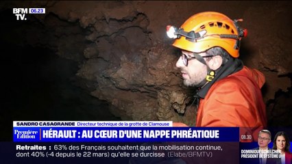 Sécheresse: au cœur d'une nappe phréatique dans l'Hérault