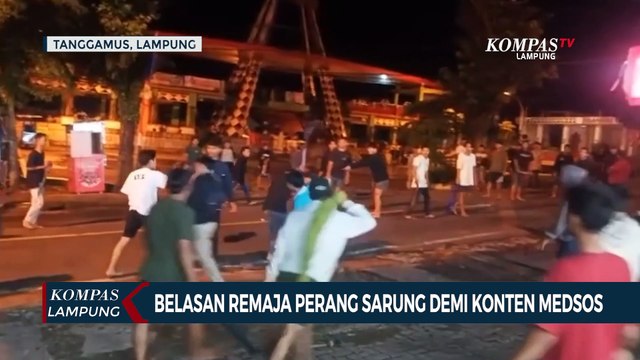 Belasan Remaja Perang Sarung Demi Konten Media Sosial
