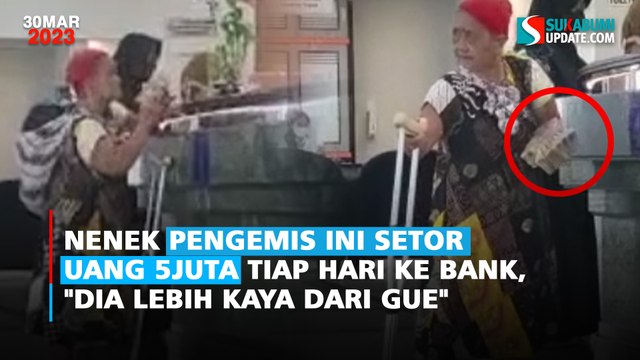 Nenek Pengemis Ini Setor Uang 5Juta Tiap Hari ke Bank, Dia Lebih Kaya Dari Gue