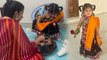 Chaitra Navratri 2023: Charu Asopa Rajeev Sen Daughter Ziana Sen First Kanjak Puja Cute Look Viral