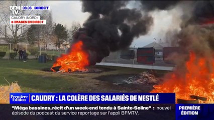 Download Video: Les salariés de l'usine Buitoni de Caudry manifestent contre la suppression de 140 emplois