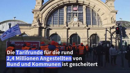 Tarifrunde für Angestellte von Bund und Kommunen gescheitert