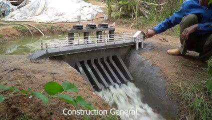 30,632,883 views  Mini  Dam Construction With Six Gates Water Discharge
