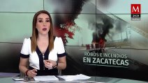 Civiles armados realizan bloqueos carreteros en cuatro municipios de Zacatecas