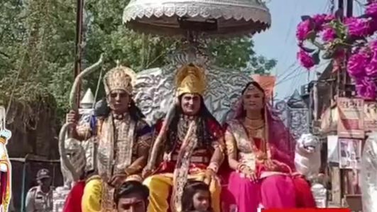 बुरहानपुर: भगवान श्री राम की निकाली गई पालकी यात्रा,भक्तों का उमड़ा सैलाब