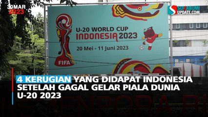 4 Kerugian yang Didapat Indonesia Setelah Gagal Gelar Piala Dunia U-20 2023