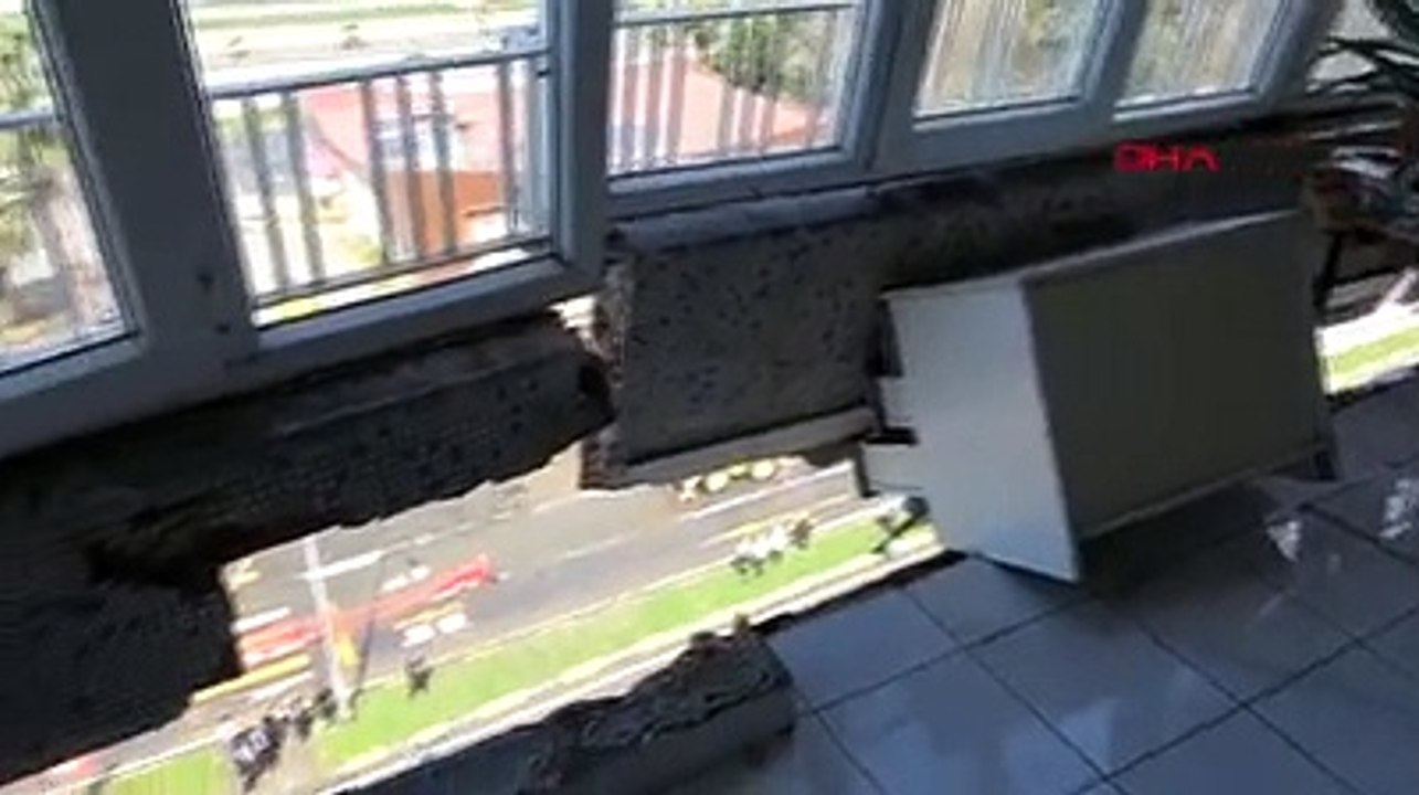 Trabzon'da isale hattı "dinamit" gibi patlamıştı; basınçlı suyun ulaştığı binada faciayı korkuluklar önlemiş