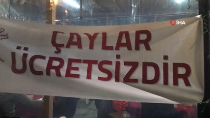 Bu çayevinde Ramazan Ayı boyunca ücretiz çay servisi yapılıyor