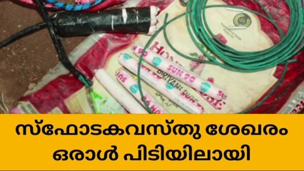 സ്ഫോടക വസ്തുക്കളുമായി തമിഴ്നാട് സ്വദേശി പൊലീസ് പിടിയില്‍