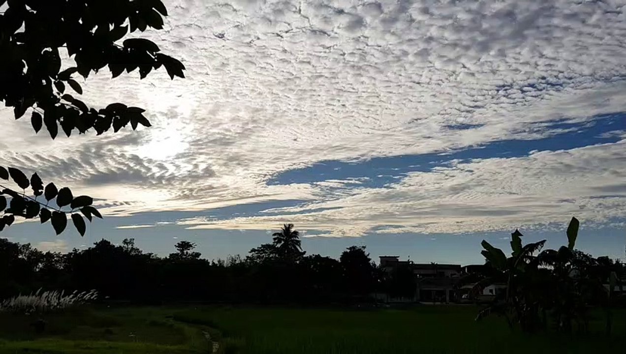 Beautiful cloud formation in rural India