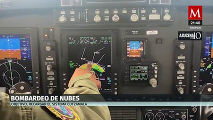 Fuerza Aérea Mexicana inicia bombardeo de nubes para recargar con lluvia el sistema Cutzamala