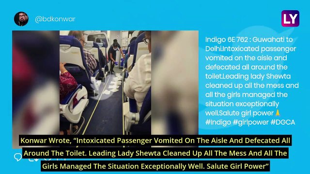 Drunk IndiGo Passenger Vomits, Defecates Around Toilet On Board Guwahati To Delhi Flight; Netizens Praise Cabin Crew For Cleaning The Mess