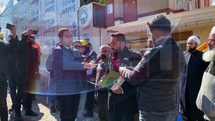 VAKIF'TAN YIKIMIN OLDUĞU BİNANIN ÖNÜNDE AÇIKLAMA