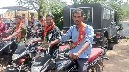 शिवराज सरकार के 3 वर्ष पूर्ण होने पर युवा मोर्चा ने निकाली सभी मंडलों में बाइक रैली