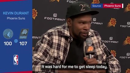 I wanted it too badly - Durant struggled to sleep before Suns home debut