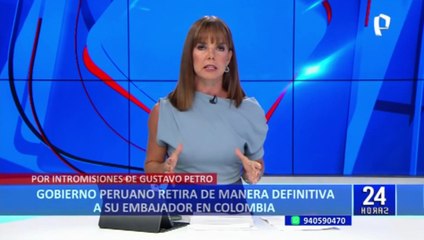 Dina Boluarte: Gobierno retira definitivamente a embajador peruano de Colombia