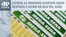 Dois apostadores acertam as seis dezenas da Mega-Sena e vão levar prêmio de R$ 37 milhões