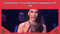 Giulia Salemi e la sua decisione inaspettata al GF Vip