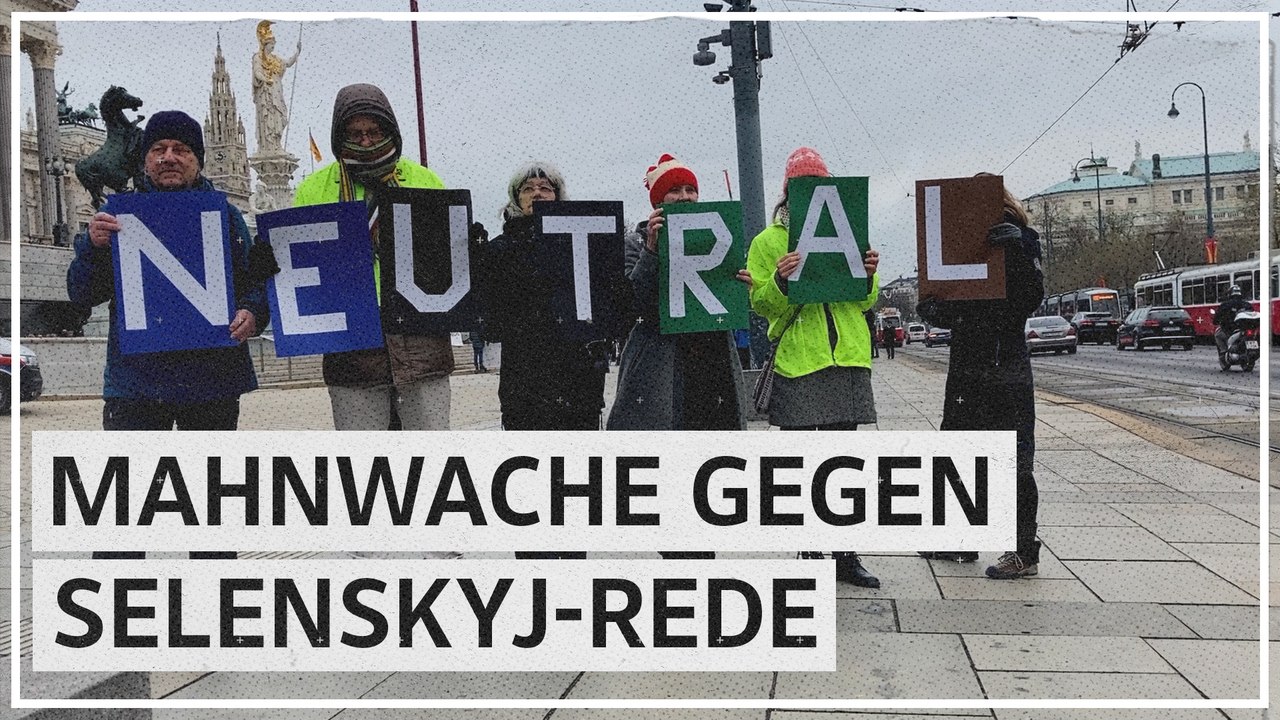 Protest gegen Selenskyj-Rede: 'Den Krieg führen sie gegen uns'