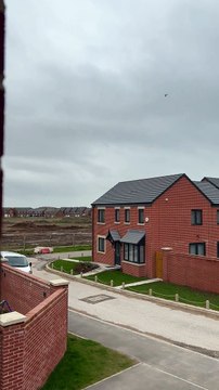 Airbus Atlas A400 flies over Blackpool and Fylde Coast