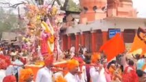 गुना: शहर मे श्री राम जन्मोत्सव पर निकला भव्य चल समारोह, जगह-जगह हुआ भव्य स्वागत
