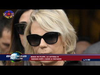 Maria De Filippi, la lettera di  Greggio dopo l’addio a Costanzo