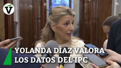 Díaz dice que el dato del IPC es "muy positivo", pero "queda camino por recorrer"