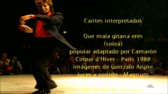 CAMARÓN DE LA ISLA — CANTE DE FIN (Bulerías) | [Cirque d'Hiver - Paris 1988] | PARÍS CAMARÓN 87/88