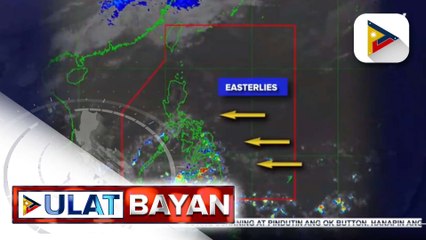Easterlies, makaaapekto sa silangang bahagi ng Visayas at Mindanao