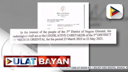 Скачать видео: House Speaker Martin Romualdez, magsisilbing caretaker ng Negros Oriental 3rd district hanggang matapos ang suspensiyon kay Rep. Arnolfo Teves