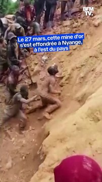 Au Congo, 9 mineurs échappent in extremis à l'effondrement de leur mine d'or