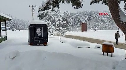 Fotoğraflar Türkiye'den! Kar kalınlığı yarım metreye ulaştı