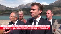 Réforme des retraites : la contestation ne «veut pas dire que tout doit s'arrêter», prévient Emmanuel Macron depuis les Hautes-Alpes