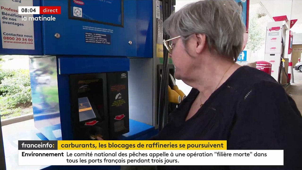 De nombreuses stations-service françaises sont encore touchées par des pénuries de carburants, notamment en Ile-de-France, dans le Sud-Est et dans l'Ouest - VIDEO
