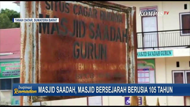 Ini Dia! Masjid tertua di Kabupaten Tanah Datar Provinsi Sumatera Barat