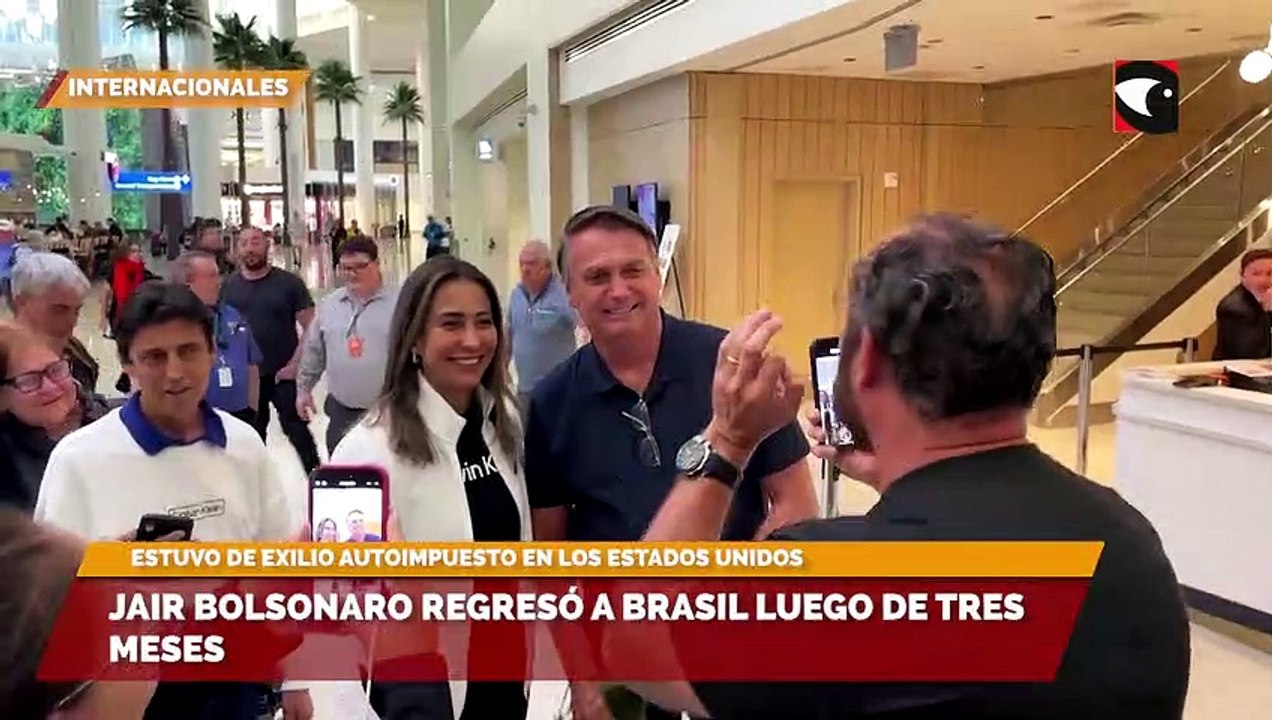Jair Bolsonaro regresó a Brasil luego de tres meses