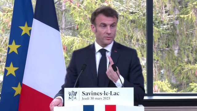 Plan eau: On doit adapter nos centrales nucléaires au changement climatique , affirme Emmanuel Macron