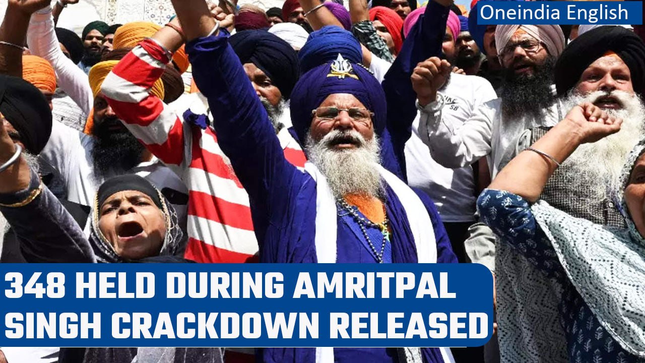 Amritpal Singh hunt: 348 out of 360 arrested are freed, Punjab police tell Akal Takht |Oneindia News
