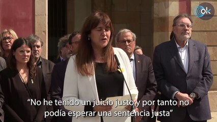 Borràs considera su condena «una aberración» y avanza que va a plantar cara ante el Supremo